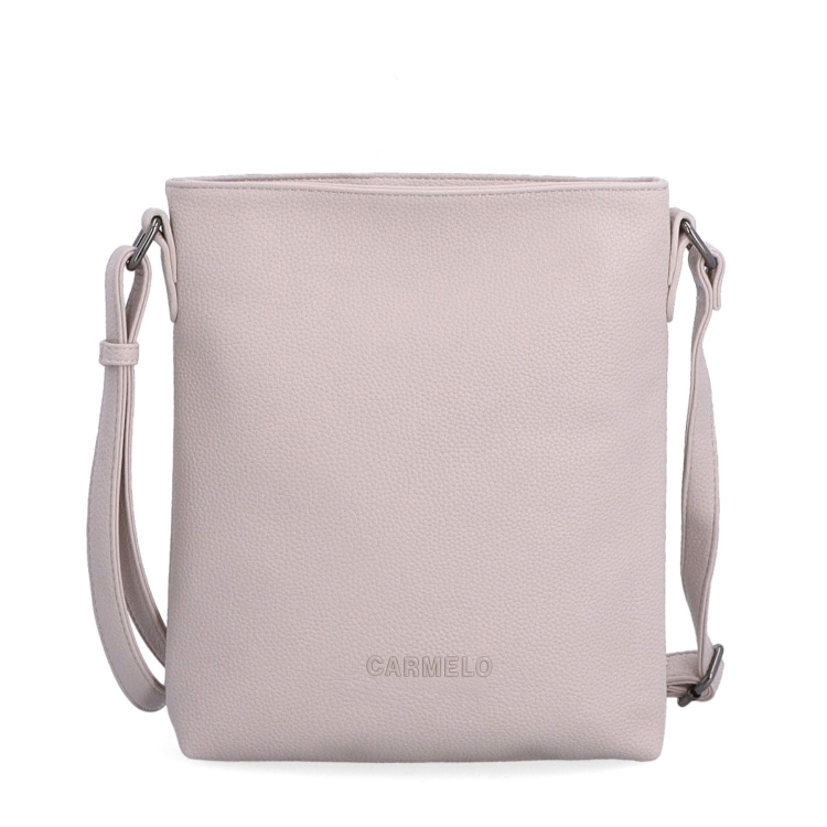 Crossbody kabelka so zipsom Carmelo materiál syntetická koža zapínanie na zips farba ružová veľkosť malá 4324 LI Spredu