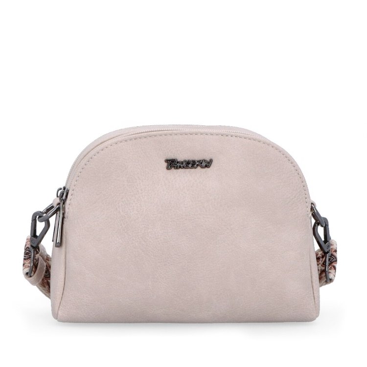 Malá crossbody kabelka s výrazným popruhom Tangerin materiál syntetická koža zapínanie na zips farba ružová veľkosť malá 8044 LI Spredu