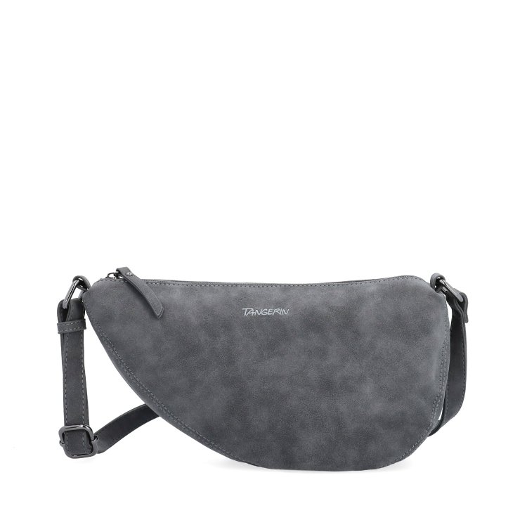 Kabelka typu moonbag zo syntetickej kože Tangerin materiál syntetická koža zapínanie na zips farba sivá veľkosť malá 1111 ANT Spredu