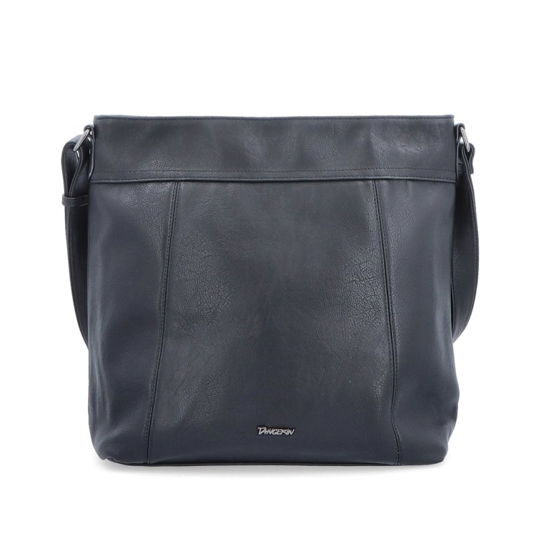 Veľká crossbody kabelka na formát A4 Tangerin materiál syntetická koža zapínanie na zips farba čierna veľkosť veľká 8037 C Spredu
