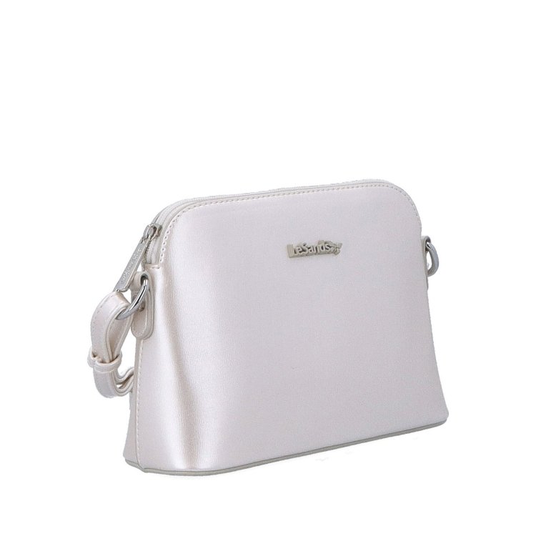 Minimalistická crossbody kabelka Le Sands materiál syntetická koža zapínanie na zips farba béžová veľkosť malá 7710 PRL
