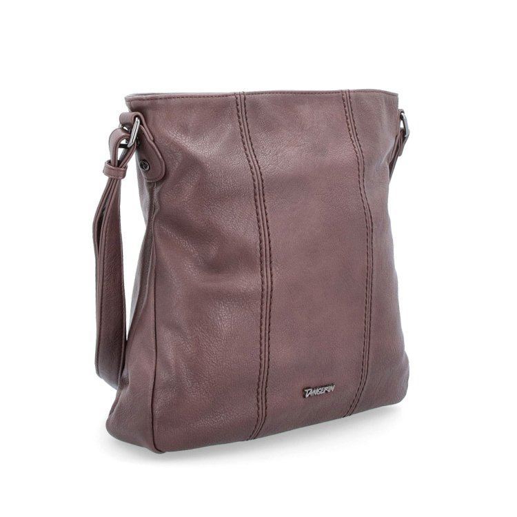 Crossbody kabelka s prešívaním Tangerin materiál syntetická koža zapínanie na zips farba hnedá veľkosť stredná 8004 TH