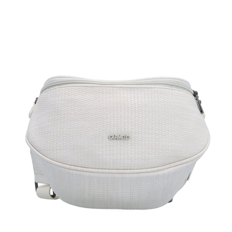 Mestská ľadvinka na pohodlné nosenie crossbody Carmelo materiál syntetická koža zapínanie na zips farba biela veľkosť malá 4399 K Spredu