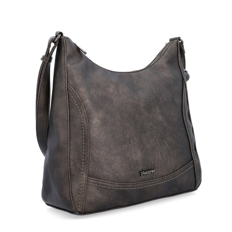Mestská crossbody kabelka zo syntetickej kože Tangerin materiál syntetická koža zapínanie na zips farba sivá veľkosť stredná 8046 ANT
