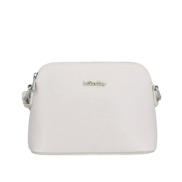 Minimalistická crossbody kabelka Le Sands materiál syntetická koža zapínanie na zips farba béžová veľkosť malá 7710 BE Spredu