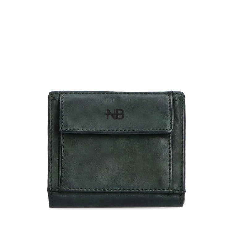 Malá kožená peňaženka s unisex dizajnom Noelia Bolger materiál kože farba zelená veľkosť malá 5133 NB ZE