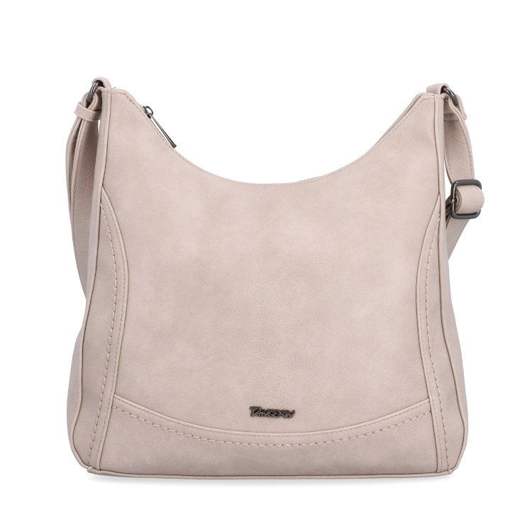 Mestská crossbody kabelka zo syntetickej kože Tangerin materiál syntetická koža zapínanie na zips farba ružová veľkosť stredná 8046 LI Spredu