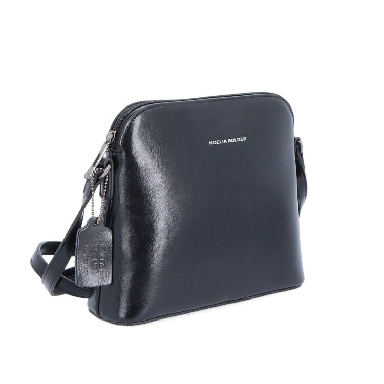 Elegantná kožená crossbody k šatám aj saku Noelia Bolger materiál kože zapínanie na zips farba čierna veľkosť malá NB 0078 C