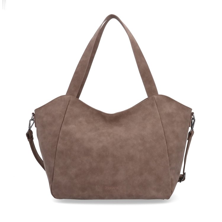 Veľká kabelka na rameno s crossbody popruhom Tangerin materiál syntetická koža zapínanie na zips farba hnedá veľkosť veľká 1120 H Spredu