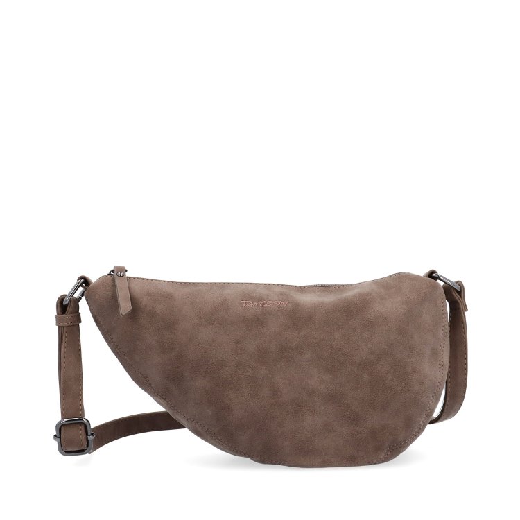 Kabelka typu moonbag zo syntetickej kože Tangerin materiál syntetická koža zapínanie na zips farba hnedá veľkosť malá 1111 H Spredu