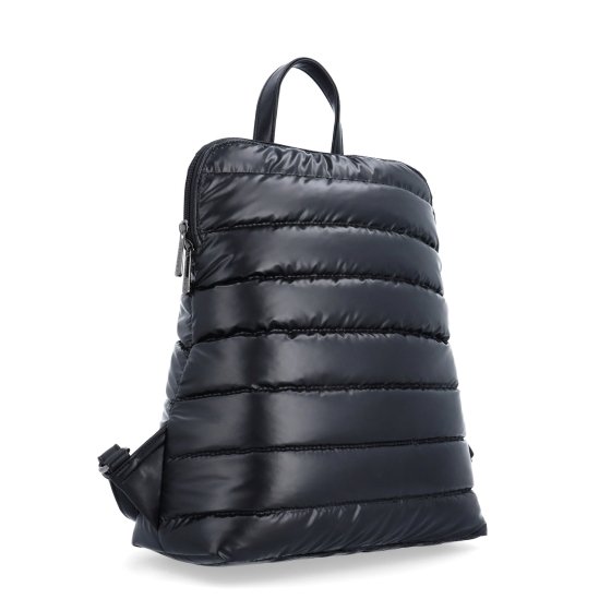 Prešívaný batoh z nadýchaného nylonu Carmelo materiál nylon zapínanie na zips farba čierna veľkosť stredná 4384 C