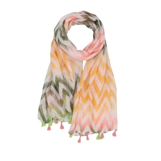 Ľahká šatka s originálnym vzorom Noelia Bolger materiál Viskóza a bavlna farba multicolor KL506 - 07