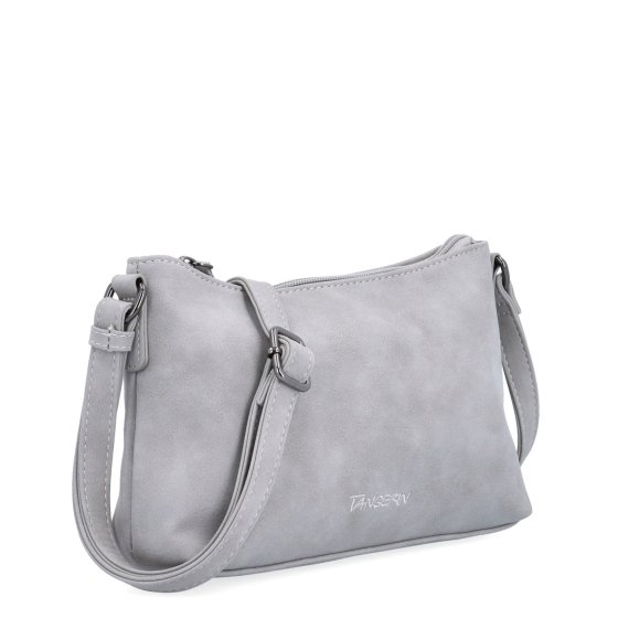 Malá elegantná crossbody kabelka Tangerin materiál syntetická koža zapínanie na zips farba sivá veľkosť malá 1109 SS