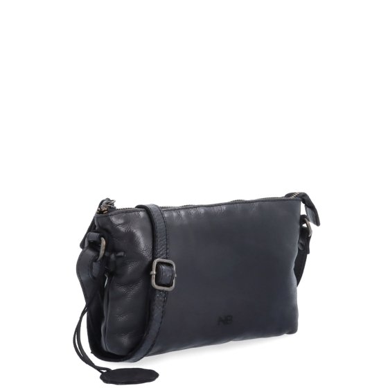 Kožená crossbody s čistými líniami Noelia Bolger materiál kože zapínanie na zips farba čierna veľkosť malá NB 2414 C