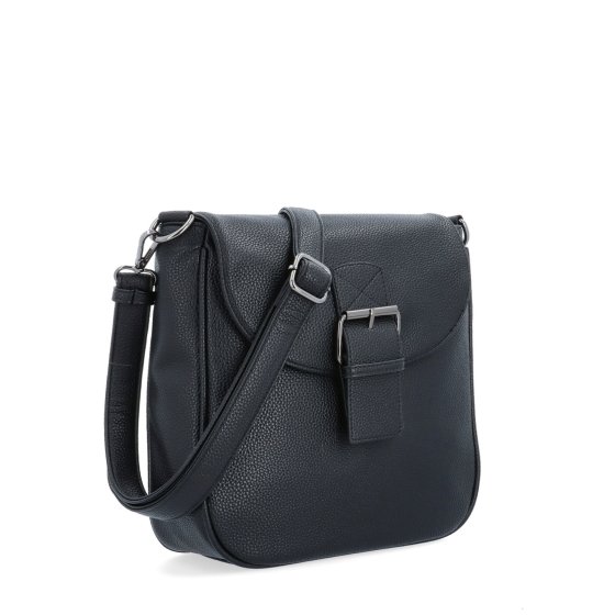 Syntetická crossbody kabelka s výraznou sponou Carmelo materiál syntetická koža zapínanie s chlopňou farba čierna veľkosť stredná 4363 C