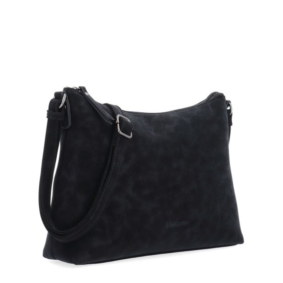 Dámska elegantná crossbody kabelka Tangerin materiál syntetická koža zapínanie na zips farba čierna veľkosť malá 1110 C