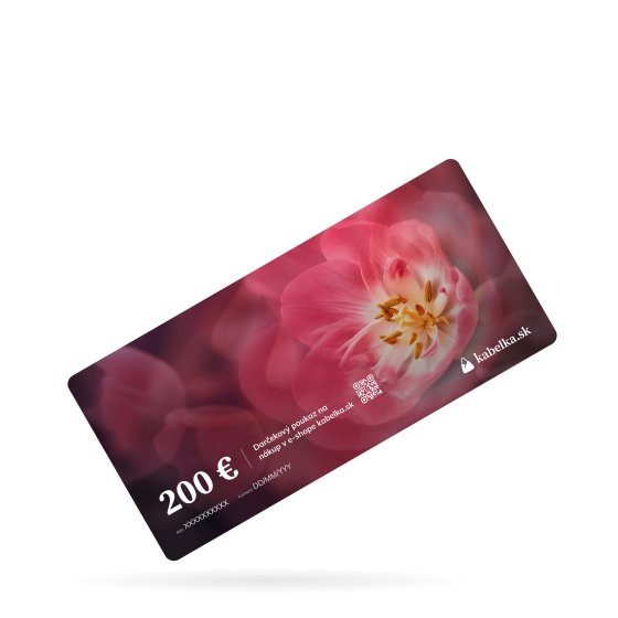 Darčekový poukaz na kabelka.sk materiál nevyplnené VDAR200 Tulip