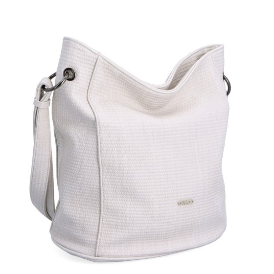 Crossbody kabelka v elegantnom dizajne Carmelo materiál syntetická koža zapínanie na zips farba béžová veľkosť stredná 4339 K