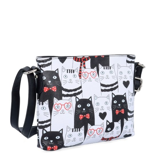 Crossbody kabelka s veselým potiskom Indee materiál syntetická koža zapínanie na zips farba multicolor veľkosť malá 9306 01 C