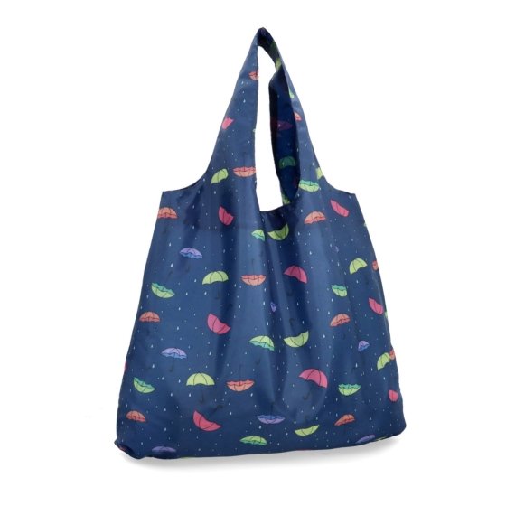 Kvalitná priestranná nákupná taška Shop and Go materiál nylon farba multicolor veľkosť veľká 0023 M