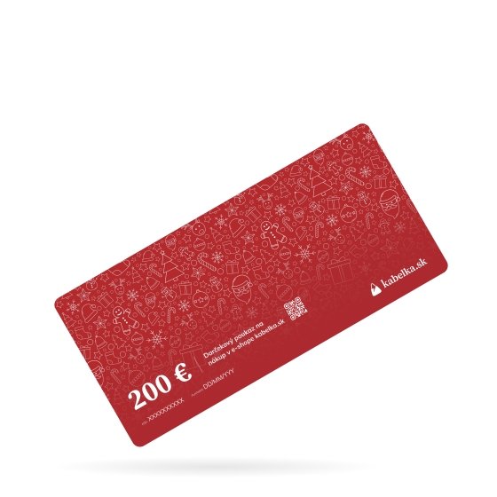 Darčekový poukaz na kabelka.sk materiál nevyplnené VDAR200 Christmas