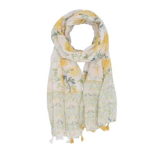 Ľahká šatka s originálnym vzorom Noelia Bolger materiál Viskóza a bavlna farba multicolor KL506 - 08