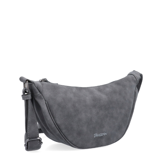 Štýlový dámský Moonbag zo syntetického materiálu Tangerin materiál syntetická koža zapínanie na zips farba sivá veľkosť malá 1112 ANT