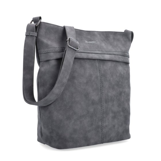 Praktická crossbody taška zo syntetického materiálu Tangerin materiál syntetická koža zapínanie na zips farba sivá veľkosť veľká 1108 ANT