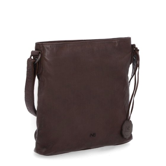 Kožená crossbody kabelka vo vintage štýle Noelia Bolger materiál kože zapínanie na zips farba hnedá veľkosť malá NB 2001 H