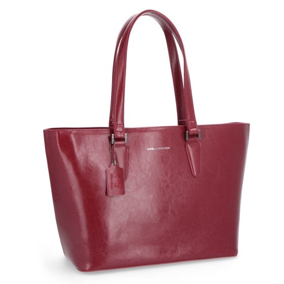 Shopper kabelka cez rameno Noelia Bolger materiál kože zapínanie na zips farba červená veľkosť veľká NB 0047 TCV