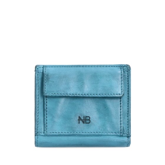 Malá kožená peňaženka s unisex dizajnom Noelia Bolger materiál kože farba tyrkysová veľkosť malá 5133 NB TYR