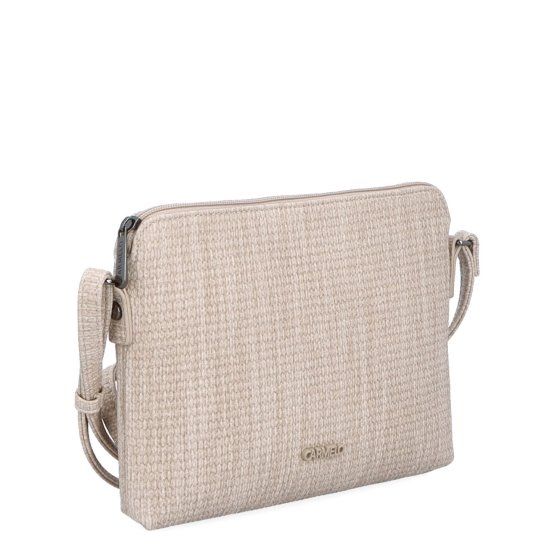 Malá crossbody kabelka s jemným elegantným vzorom Carmelo materiál syntetická koža zapínanie na zips farba béžová veľkosť malá 4337 BE