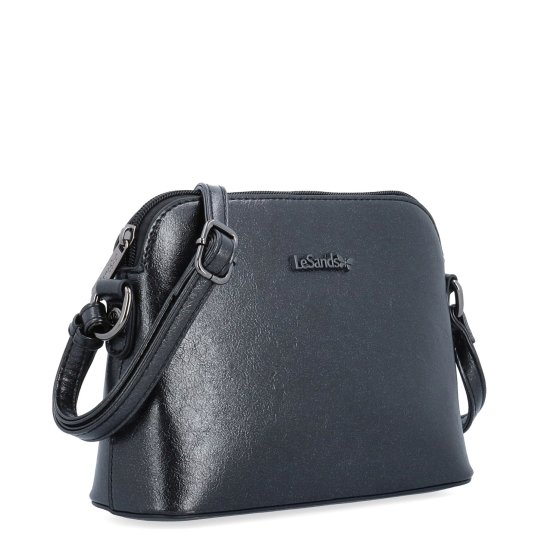 Malá crossbody kabelka s minimalistickým dizajnom Le Sands materiál syntetická koža zapínanie na zips farba sivá veľkosť malá 4611 ANT