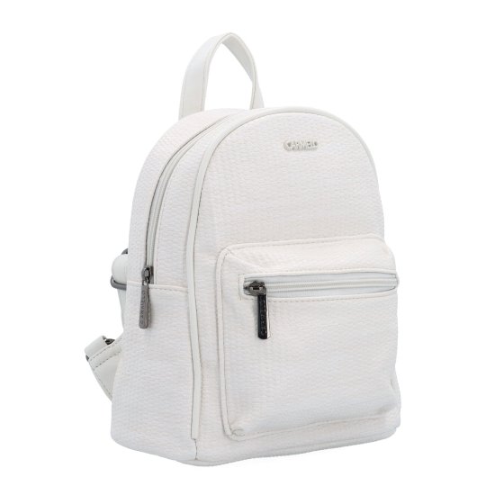 Malý batoh s moderným dizajnom Carmelo materiál syntetická koža zapínanie na zips farba béžová veľkosť malá 4314 K