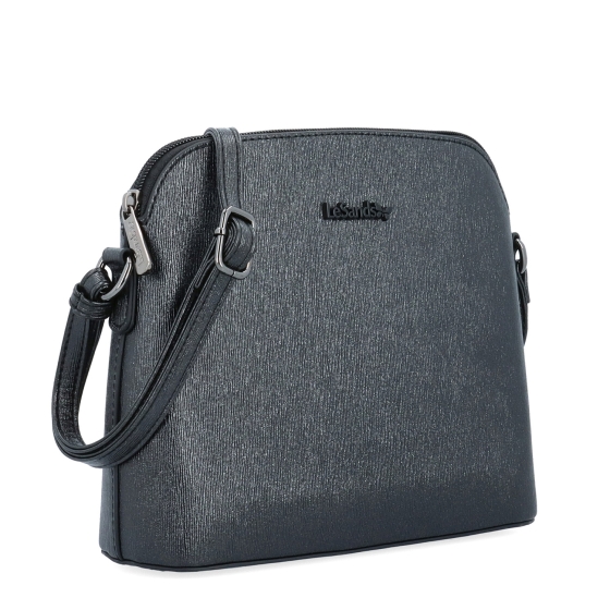 Elegantná crossbody kabelka s čistým dizajnom Le Sands materiál syntetická koža zapínanie na zips farba čierna veľkosť malá 4607 C