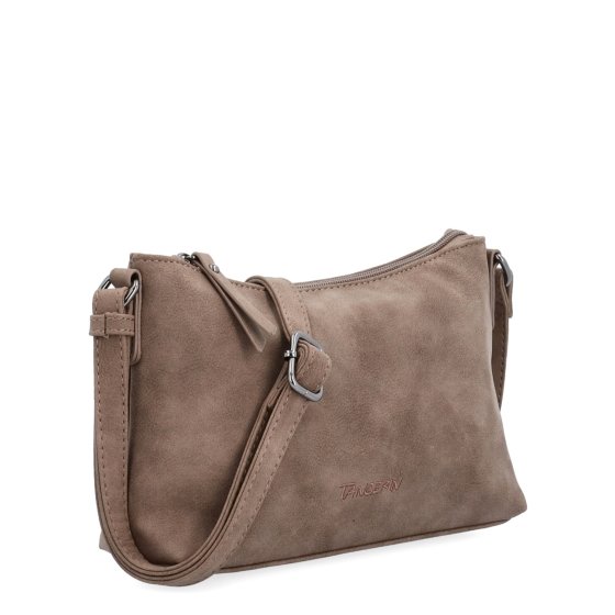 Malá elegantná crossbody kabelka Tangerin materiál syntetická koža zapínanie na zips farba hnedá veľkosť malá 1109 H