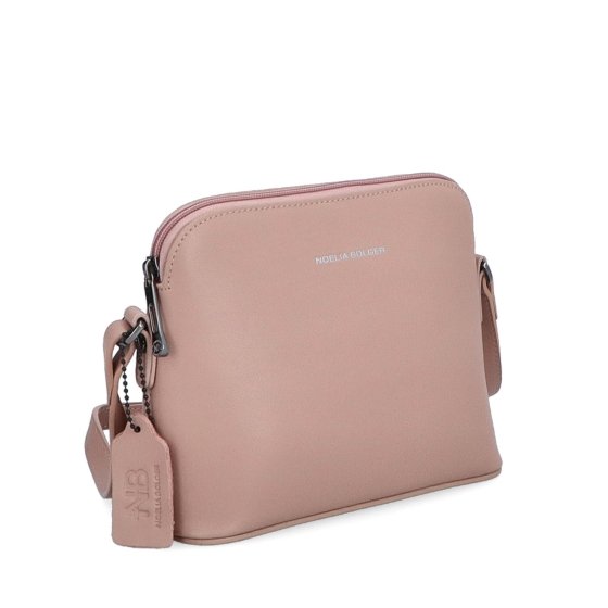 Kožená crossbody kabelka Noelia Bolger Noelia Bolger materiál kože zapínanie na zips farba nude veľkosť malá NB 0096 N