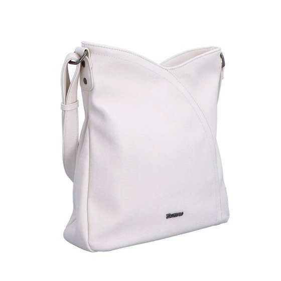 Asymetrická crossbody kabelka s prešívaním Tangerin materiál syntetická koža zapínanie na zips farba béžová veľkosť stredná 8023 K