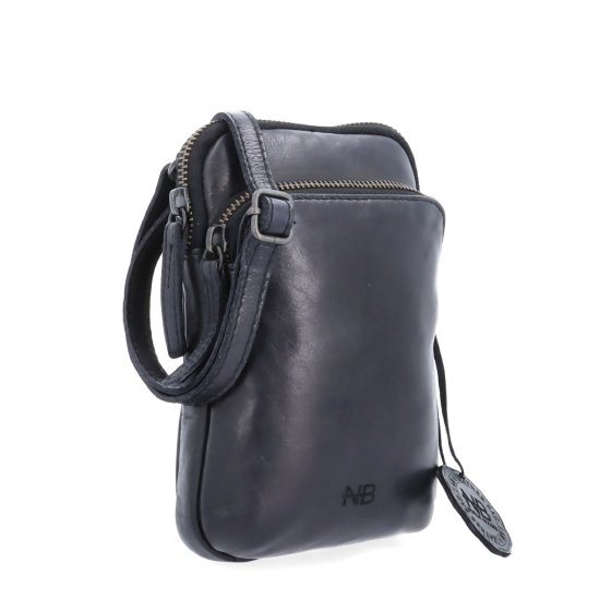 Štýlová kožená crossbody taška Noelia Bolger materiál kože zapínanie na zips farba čierna veľkosť malá NB 2419 C