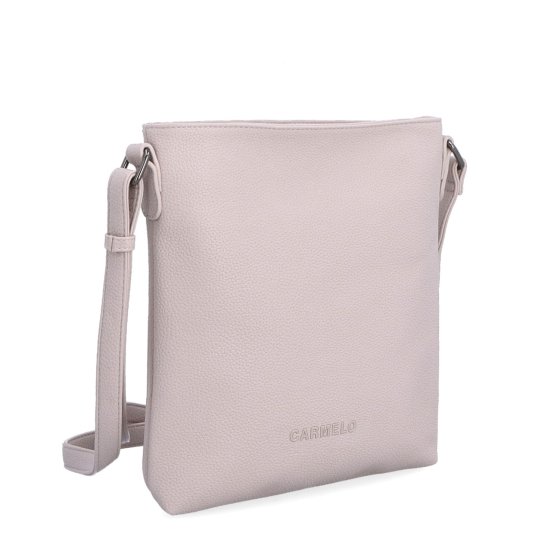 Crossbody kabelka so zipsom Carmelo materiál syntetická koža zapínanie na zips farba ružová veľkosť malá 4324 LI