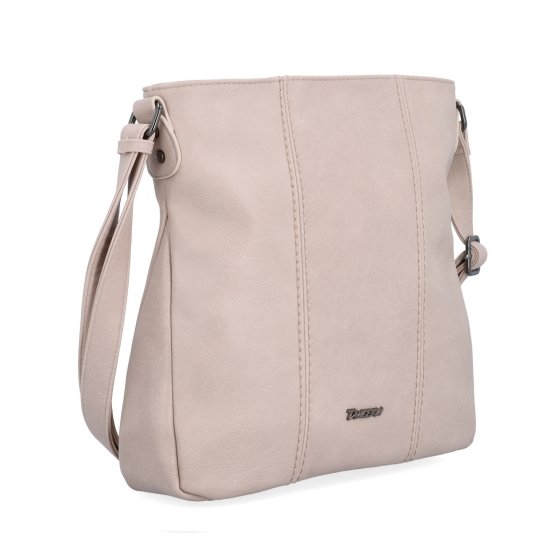 Crossbody kabelka s prešívaním Tangerin materiál syntetická koža zapínanie na zips farba ružová veľkosť stredná 8004 LI