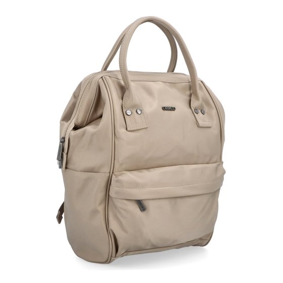 Veľký praktický batoh Carmelo Carmelo materiál nylon zapínanie na zips farba taupe veľkosť veľká 4319 T