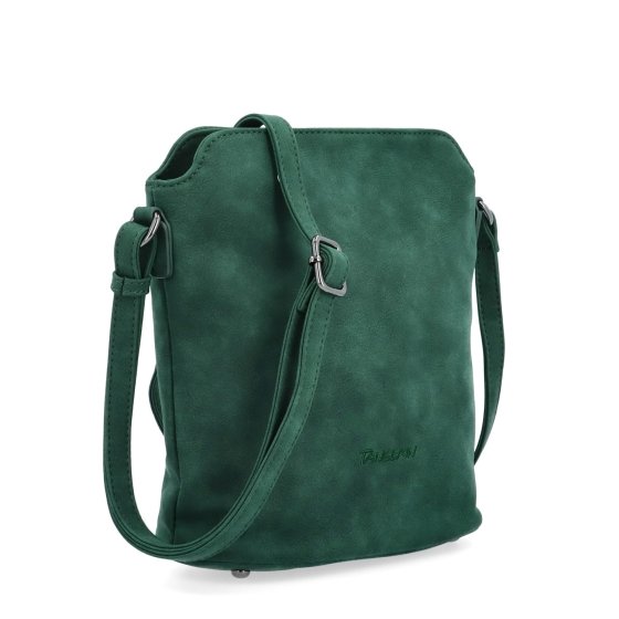 Malá elegantná kabelka s minimalistickým dizajnom Tangerin materiál syntetická koža zapínanie na zips farba zelená veľkosť malá 1107 TZE