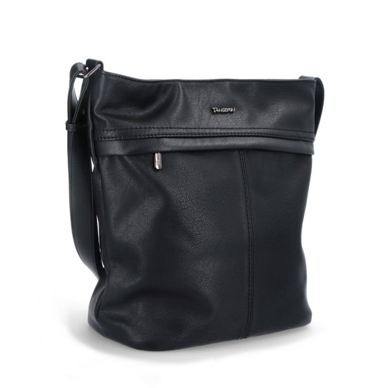 Veľká crossbody kabelka z mäkkej syntetickej kože Tangerin materiál syntetická koža zapínanie na zips farba čierna veľkosť veľká 8001 C