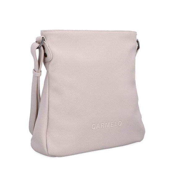 Dizajnová crossbody kabelka Carmelo materiál syntetická koža zapínanie na zips farba ružová veľkosť stredná 4271 LI