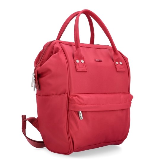 Veľký praktický batoh Carmelo Carmelo materiál nylon zapínanie na zips farba červená veľkosť veľká 4319 CV