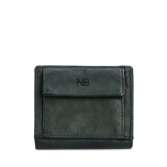 Malá kožená peňaženka s unisex dizajnom Noelia Bolger materiál kože farba zelená veľkosť malá 5133 NB ZE