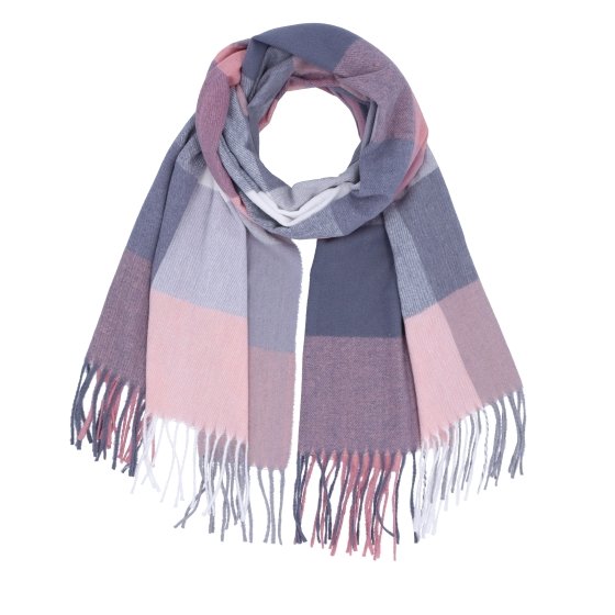 Príjemný šál s károvaným vzorom Noelia Bolger materiál Polyester s prímesou vlny farba multicolor KZ002 - 05