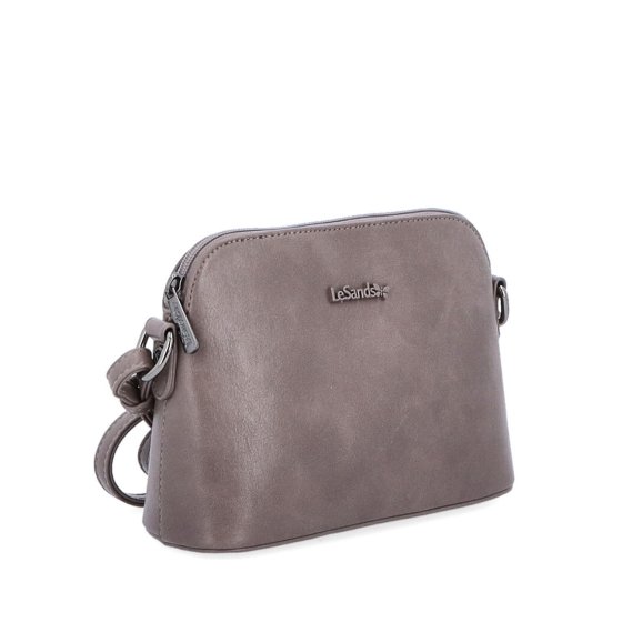 Minimalistická crossbody kabelka Le Sands materiál syntetická koža zapínanie na zips farba taupe veľkosť malá 7710 T