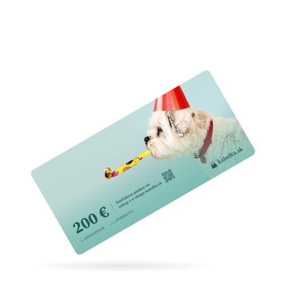 Darčekový poukaz na kabelka.sk materiál nevyplnené VDAR200 Dog